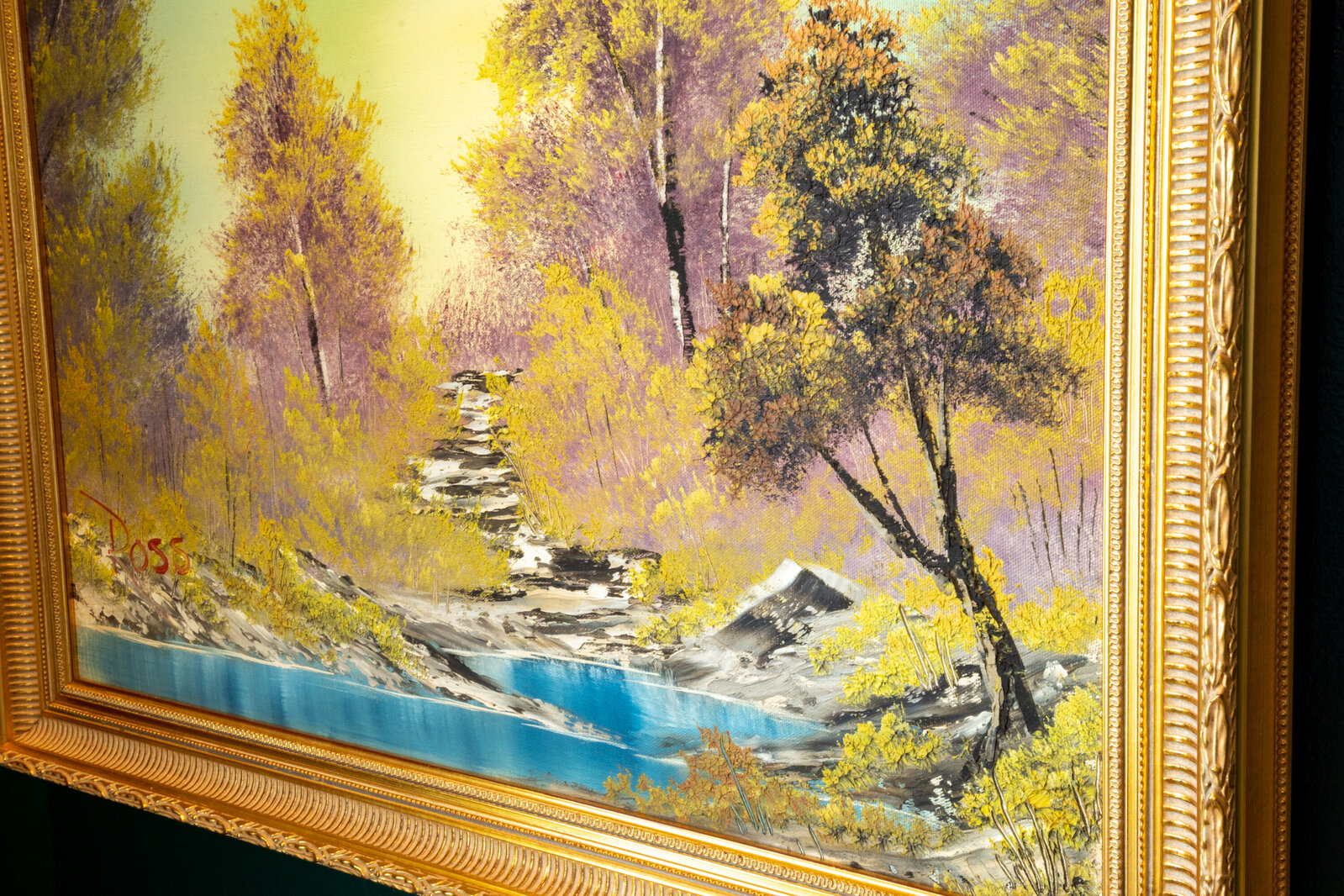 Bob Ross | Bob Ross Signed On-Air Original Painting from Season 1 ...