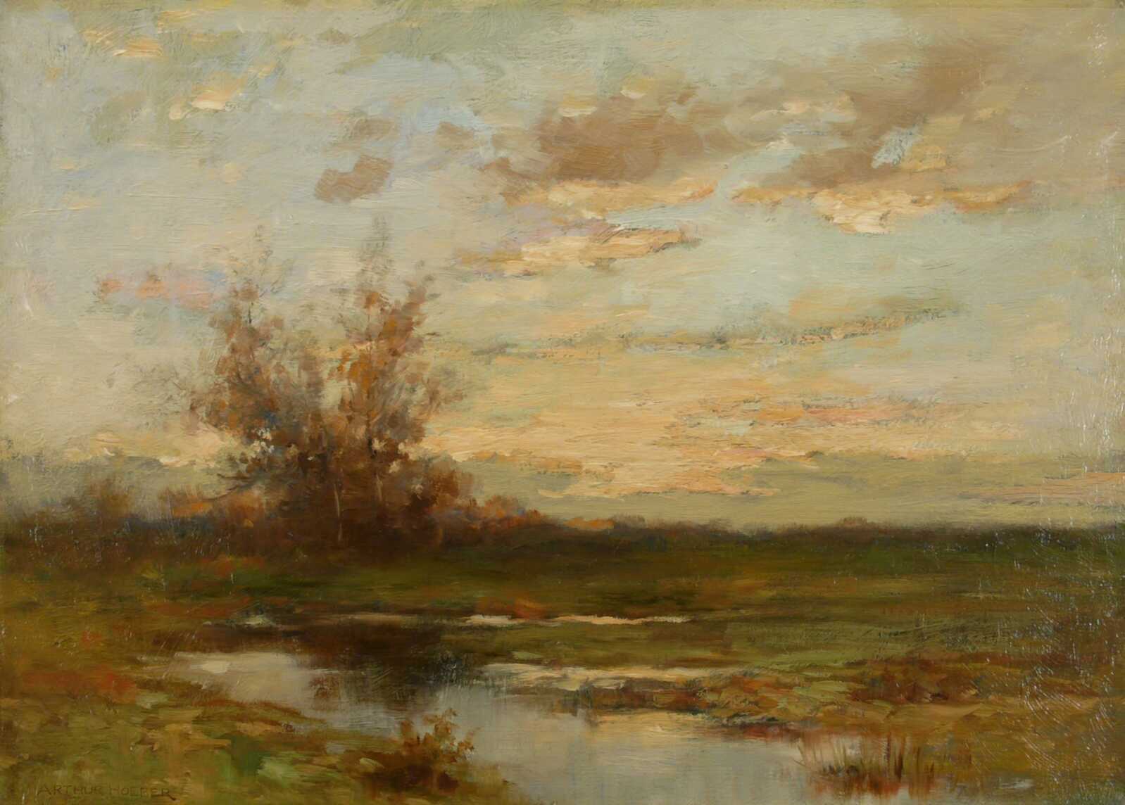 Arthur Hoeber | Marsh Sunset (ca. 1910) | Artsy