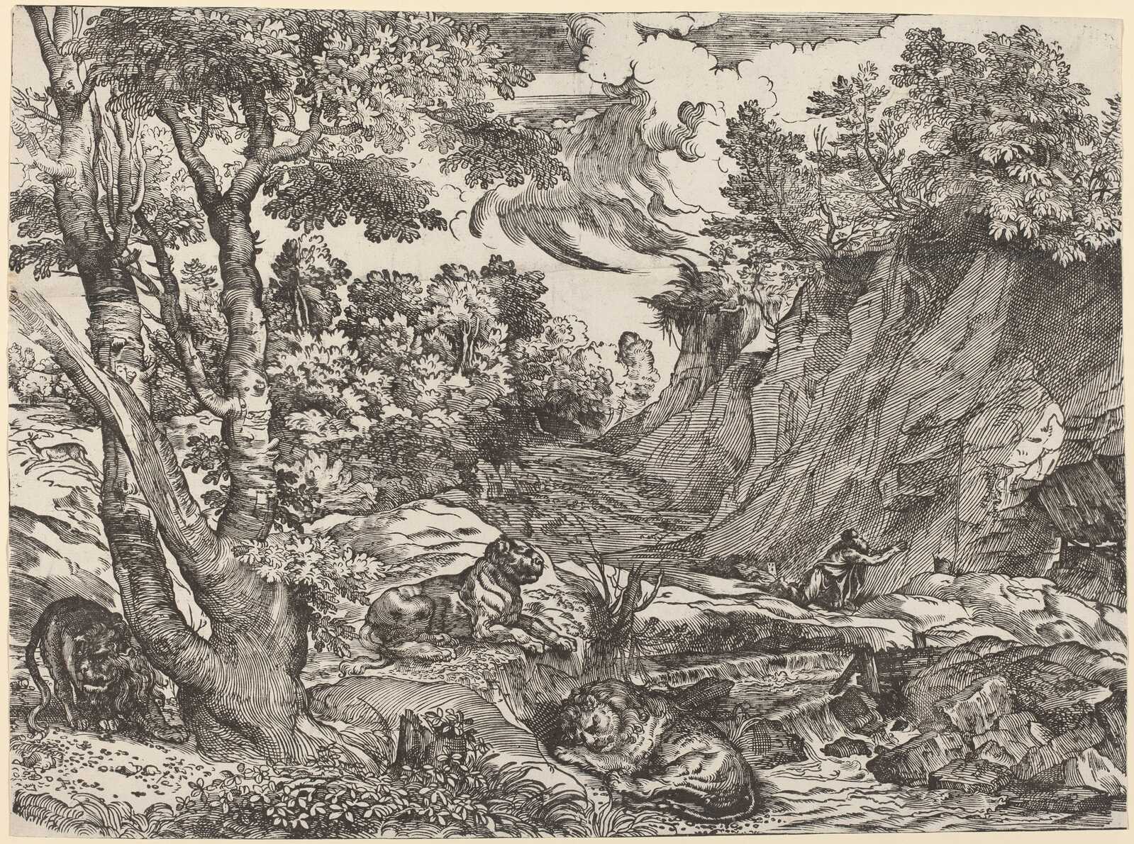 Niccolò Boldrini after Titian | Saint Jerome in the Wilderness (ca ...