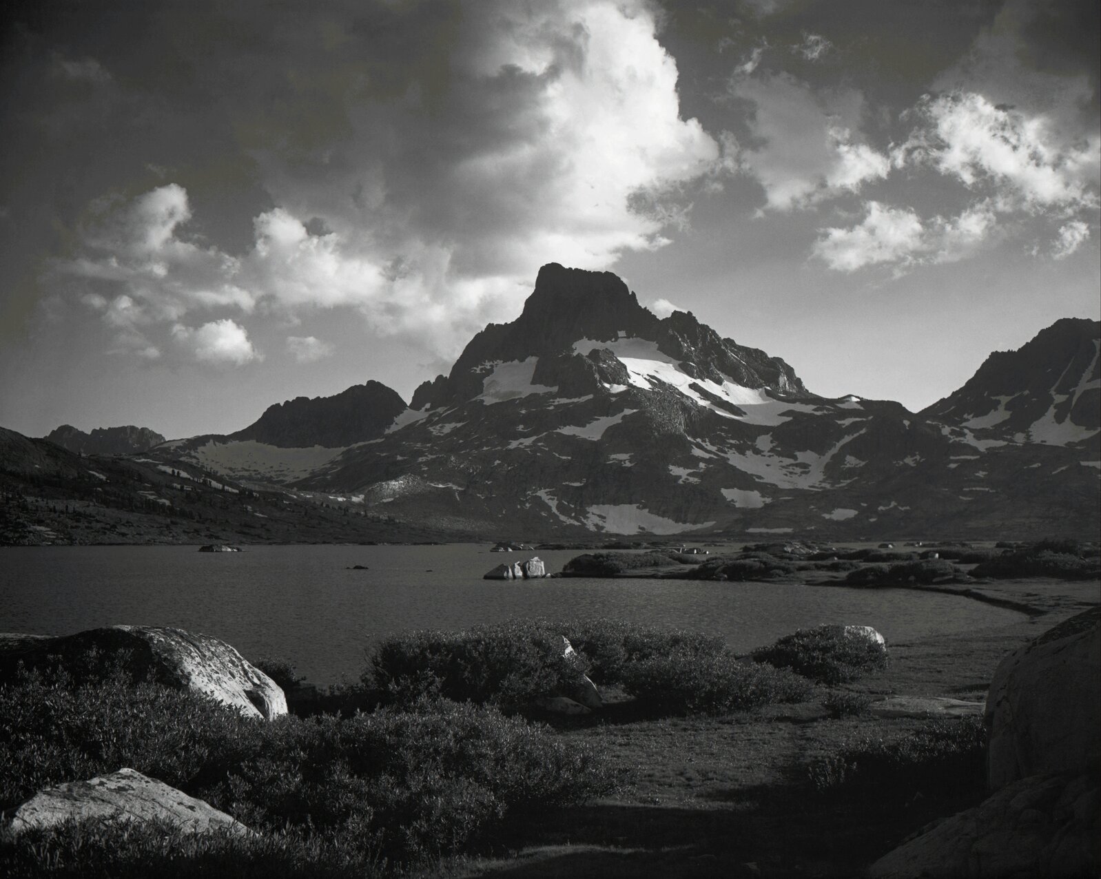 Ansel Adams | Banner Peak, Thousand Island Lake (1923) | Artsy