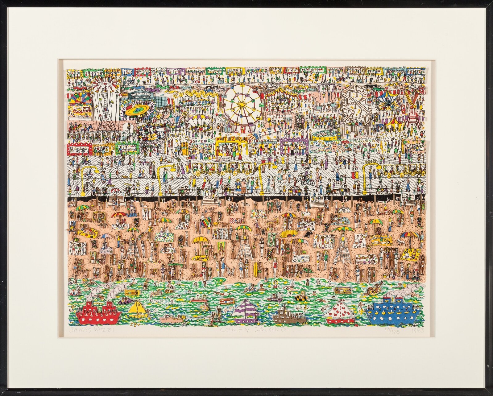 James Rizzi | Coney Island (1983) | Artsy