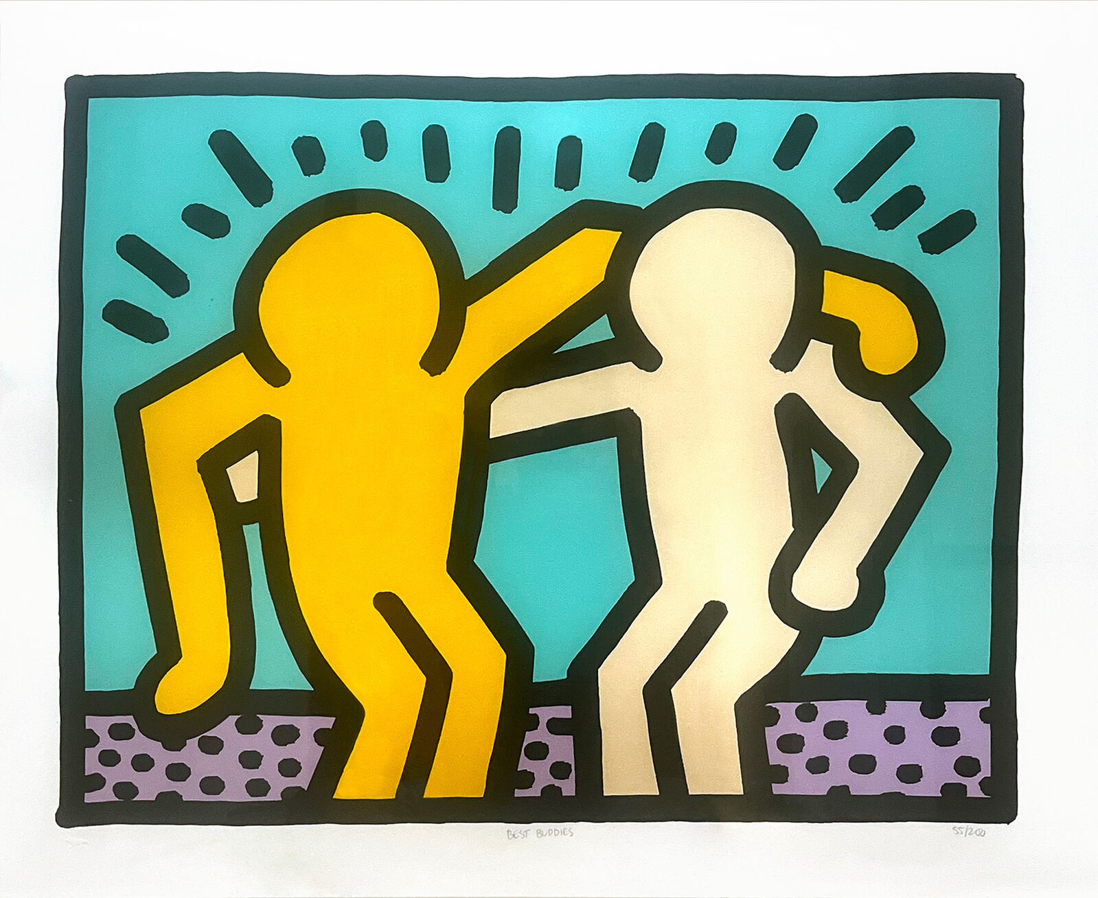 Keith Haring Best Buddies 1990 Artsy keith-haring-best-buddies-1990-artsy