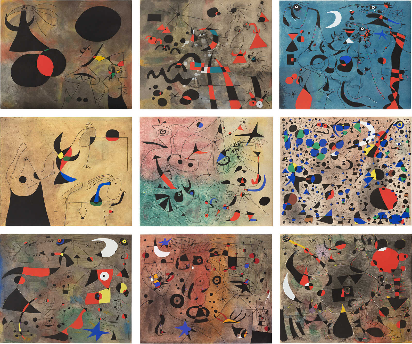 Joan Miró Constellations (M. 260, C. bks 58) (1959) Artsy