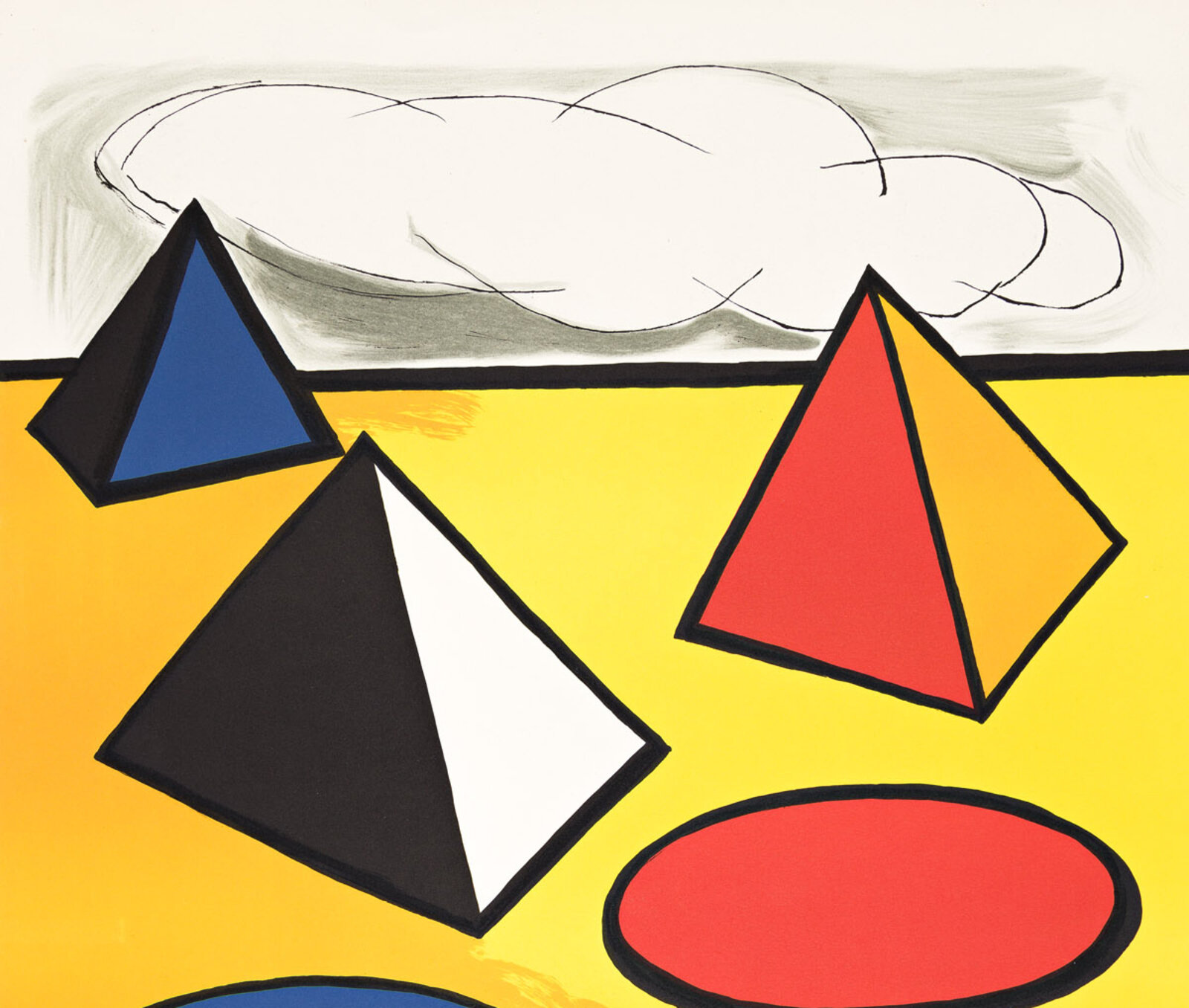 Calder Pyramids Alexander Calder | Alexander Calder Pyramids lithograph 1975 (Calder ...