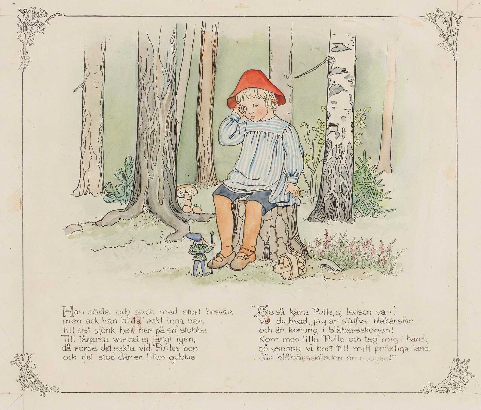 Elsa Beskow Puttes äventyr i blåbärsskogen (Peter in Blueberry Land
