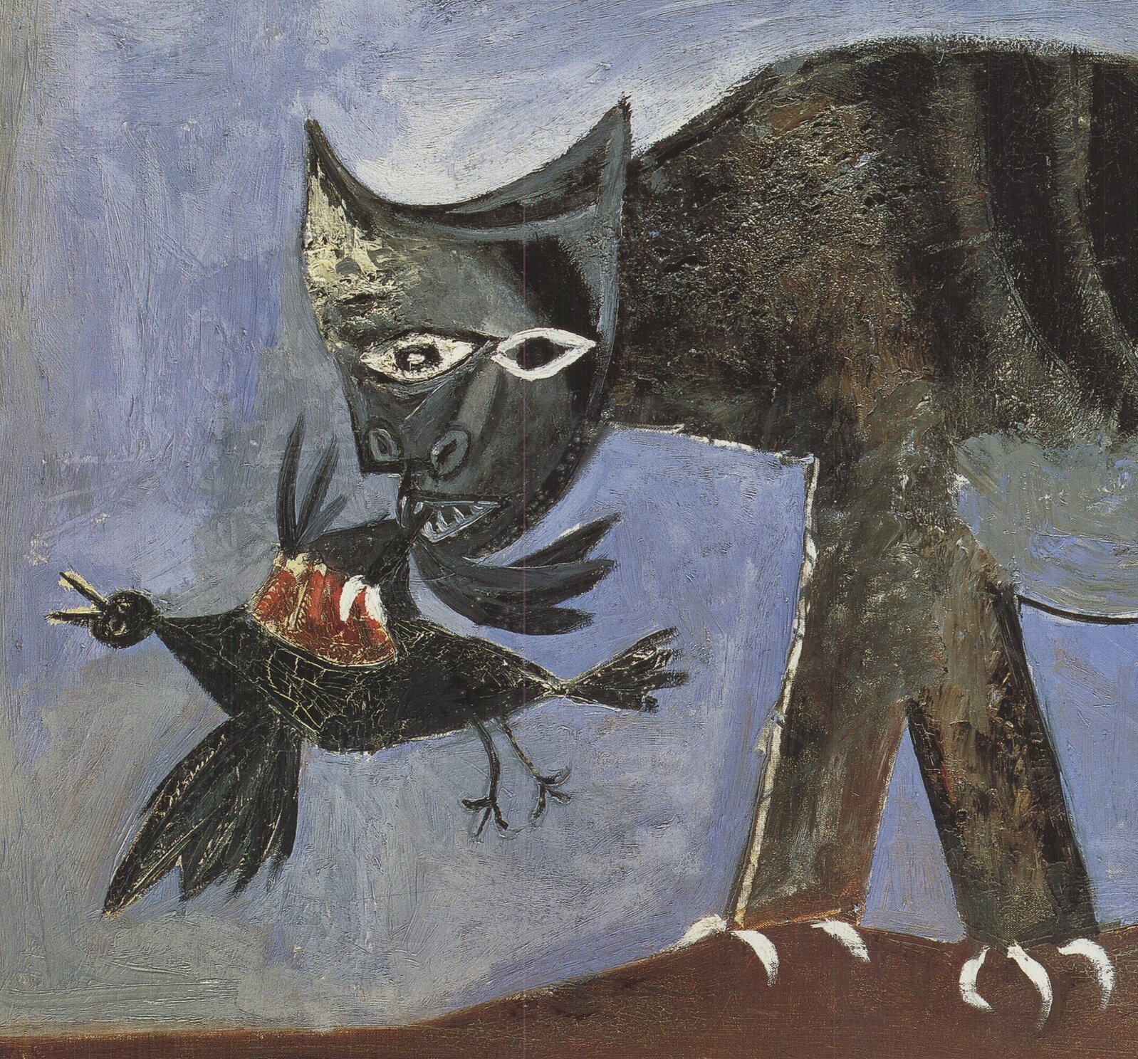 Catching Pablo After Pablo Picasso | Cat Catching Bird (1993) | Available for Sale | Artsy