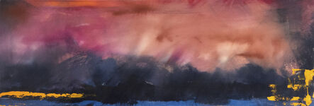 Jay Hodgins, ‘Angin 4 - atmospheric, colourful, abstract seascape, acrylic, resin on panel’, 2013