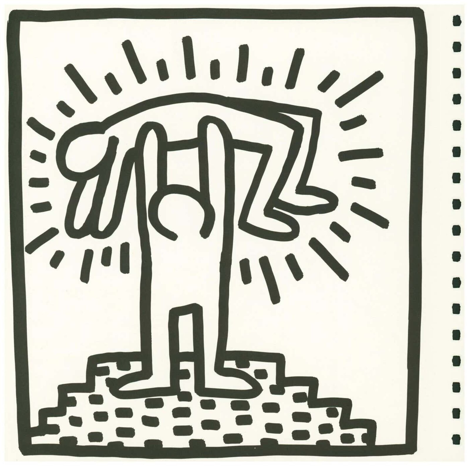 Keith Haring Keith Haring lithograph 1982 (Keith Haring Tony Shafrazi