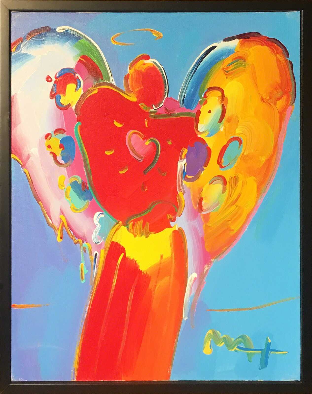 Peter Max | Angel with Heart | Artsy