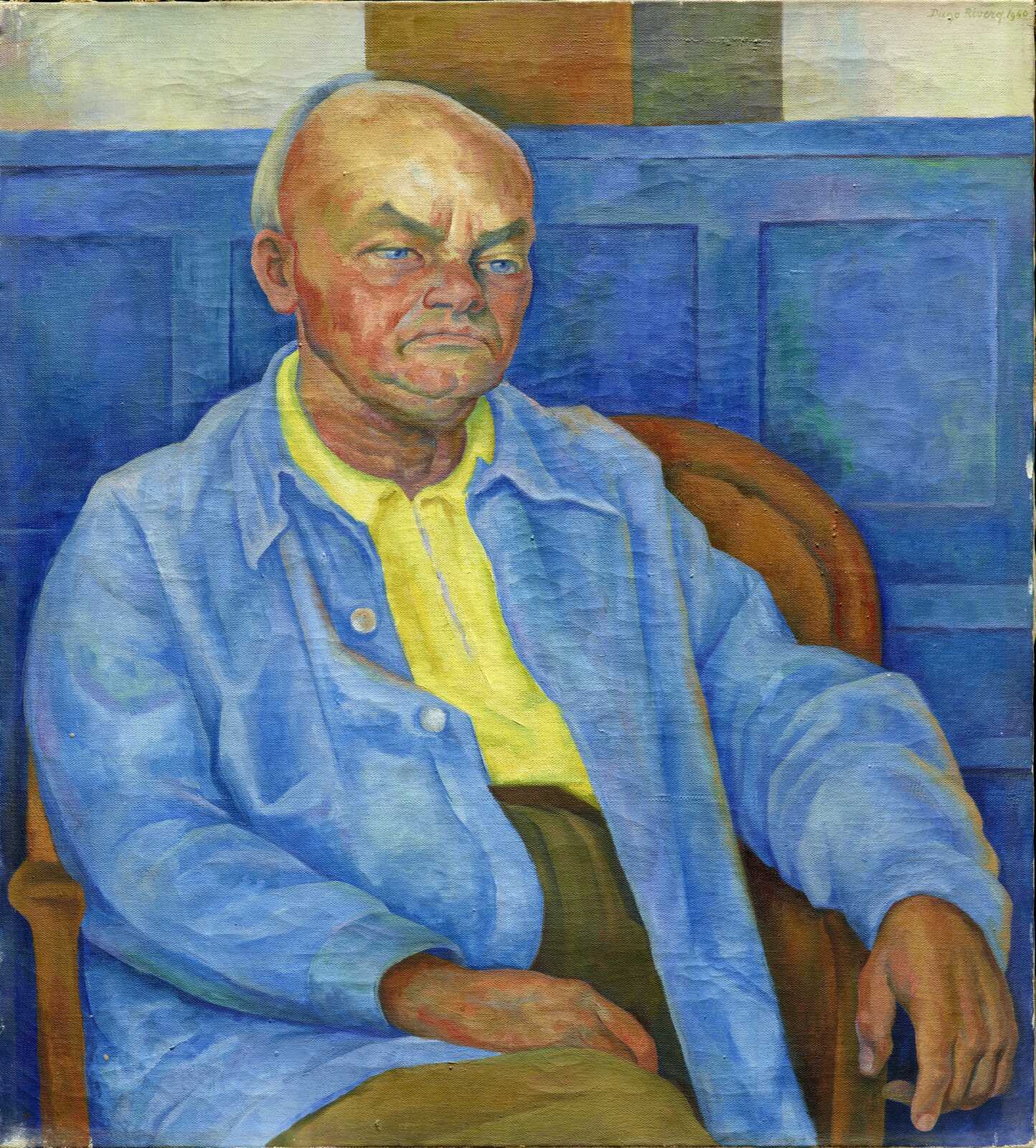 Diego Rivera | Portrait of Dr. Otto Ruhle (Retrato del Dr. Otto Ruhle ...