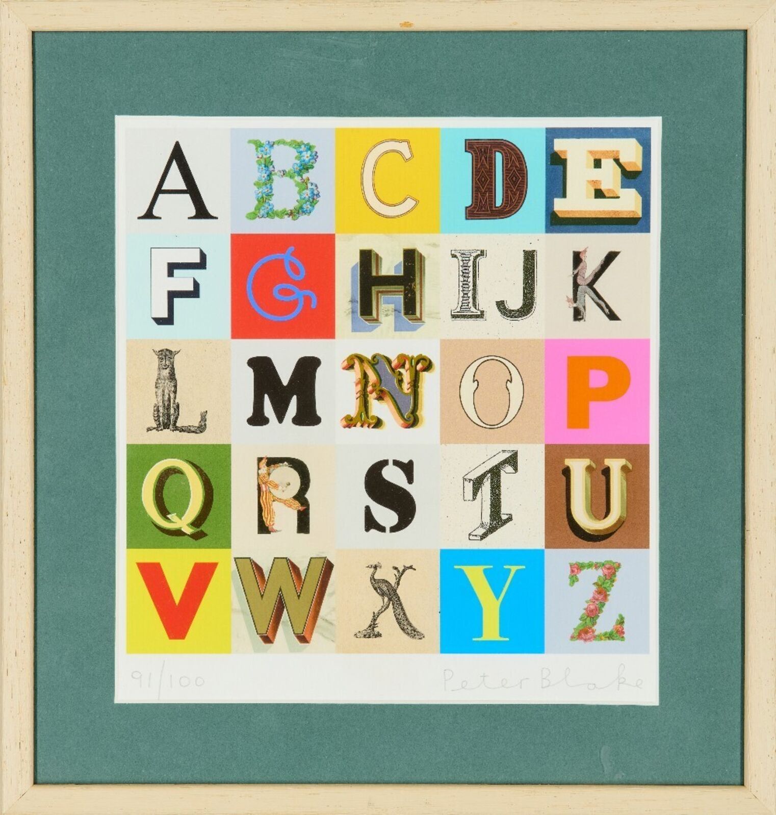 Peter Blake Print Examples Peter Blake | Alphabets (2010) | Artsy
