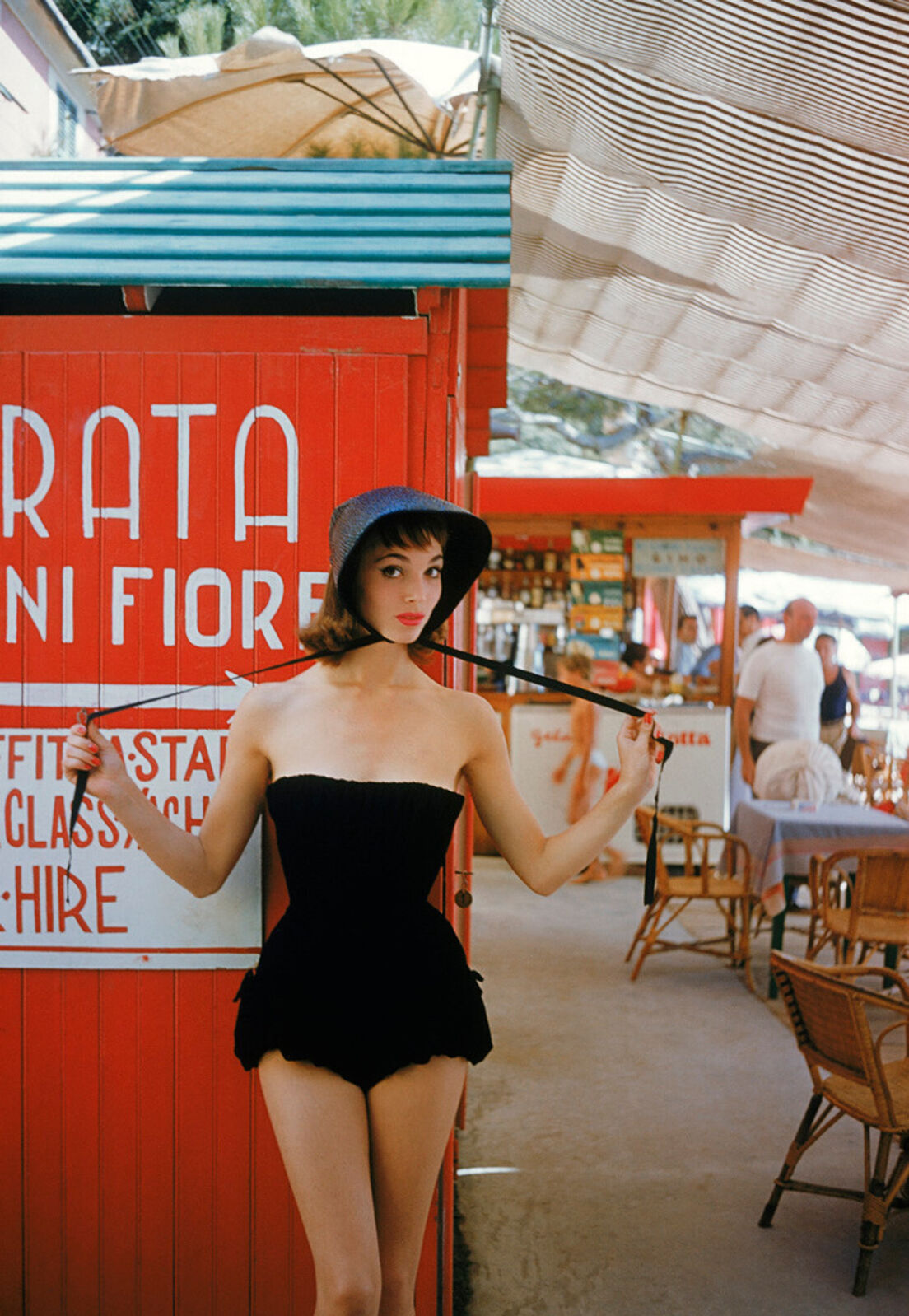 Mark Shaw | Elsa Martinelli in Black Romper at Portofino, 1954 (1954 ...