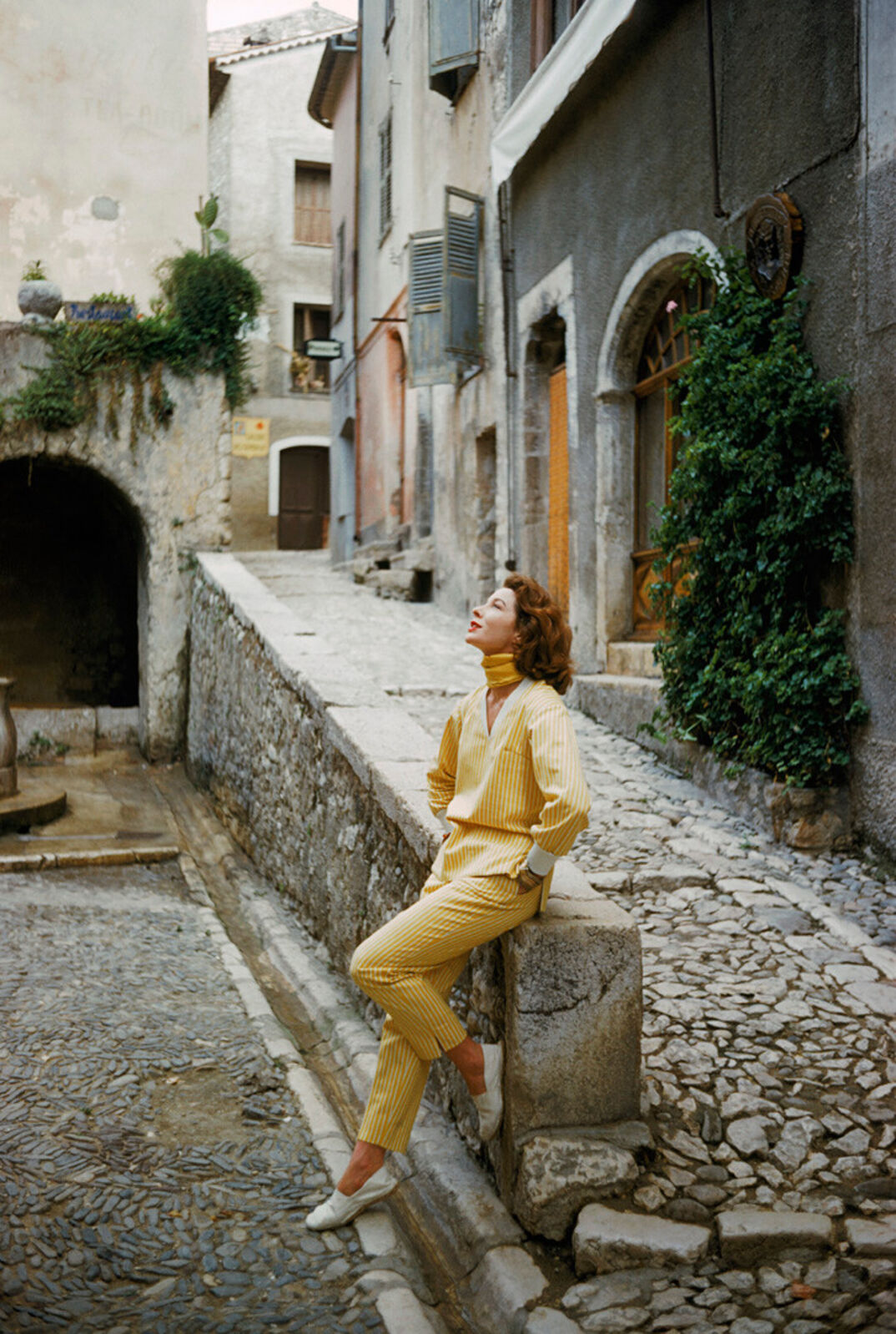 Mark Shaw | St. Tropez Model in Yellow Ensemble, 1956 (1956 ...