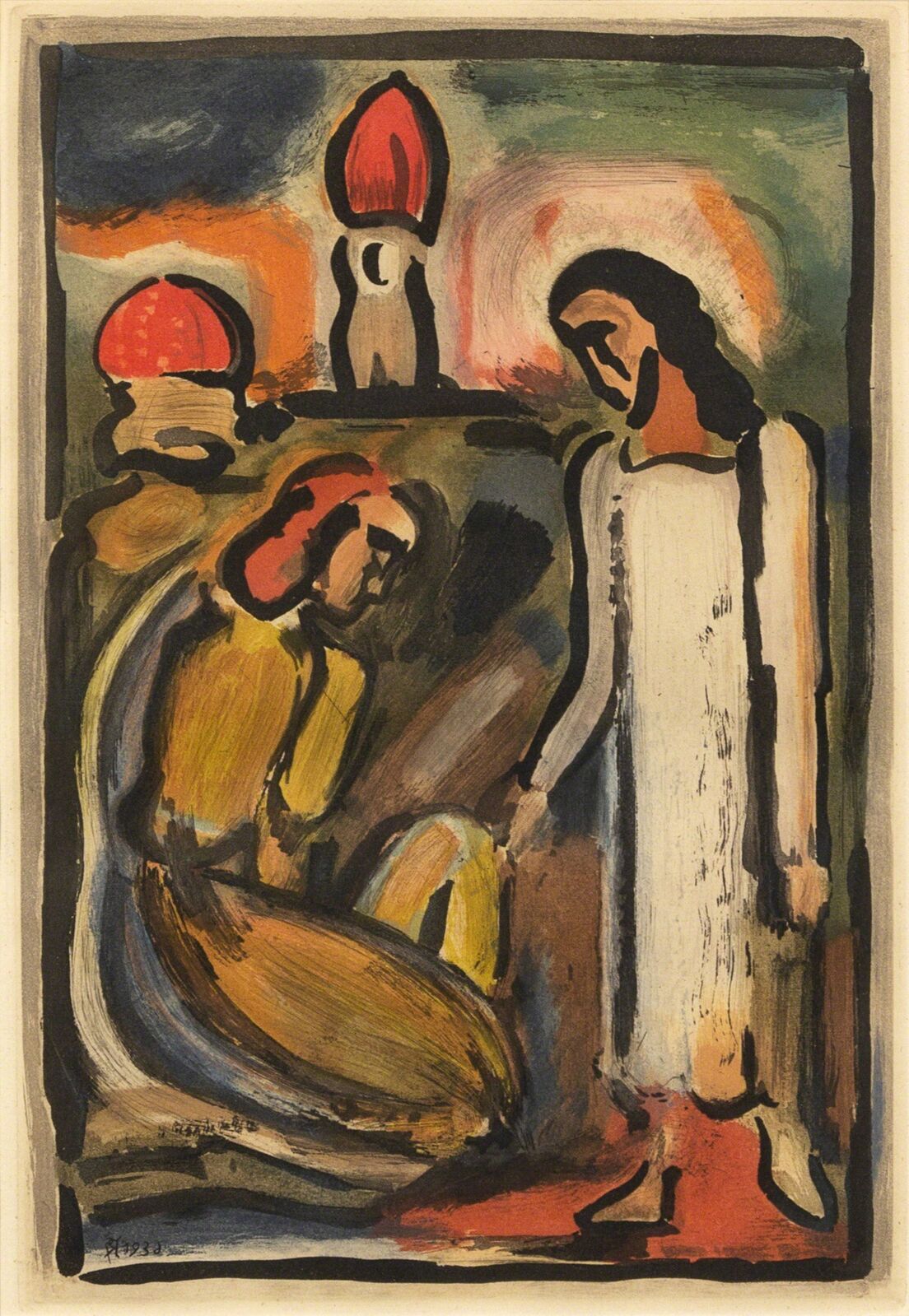 Georges Rouault | Christ et Sainte Femme from Passion (1936) | Artsy