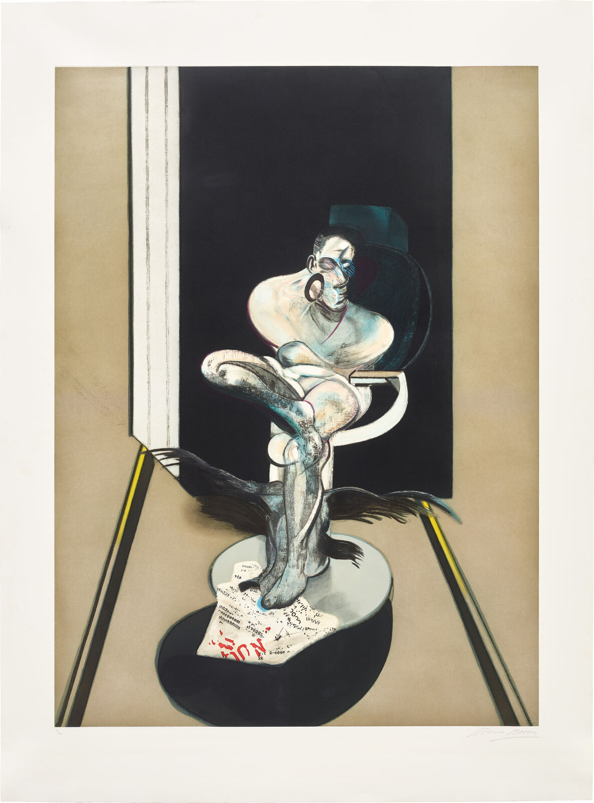Seated Figure Francis Bacon | Seated Figure (after, Seated Figure 1977) (S. 7, T. 32 ...