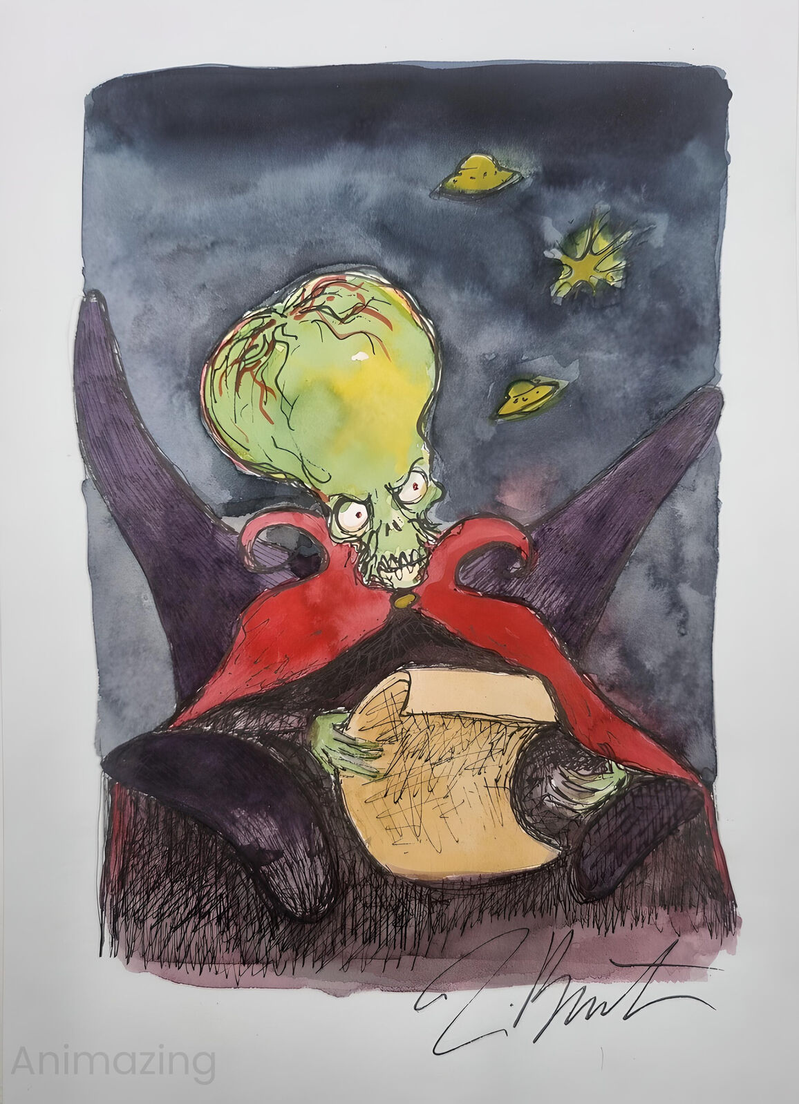 Tim Mars Easy Tim Burton | Mars Attacks - The Ultimate Plan (2003-2005) | Artsy