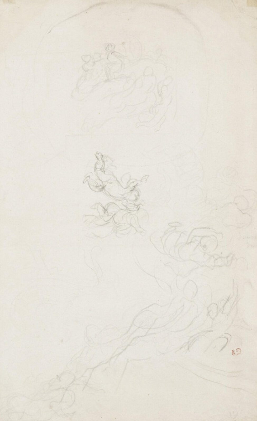 Eugène Delacroix | Apollon vainqueur du serpent Python. (1850) | Art ...