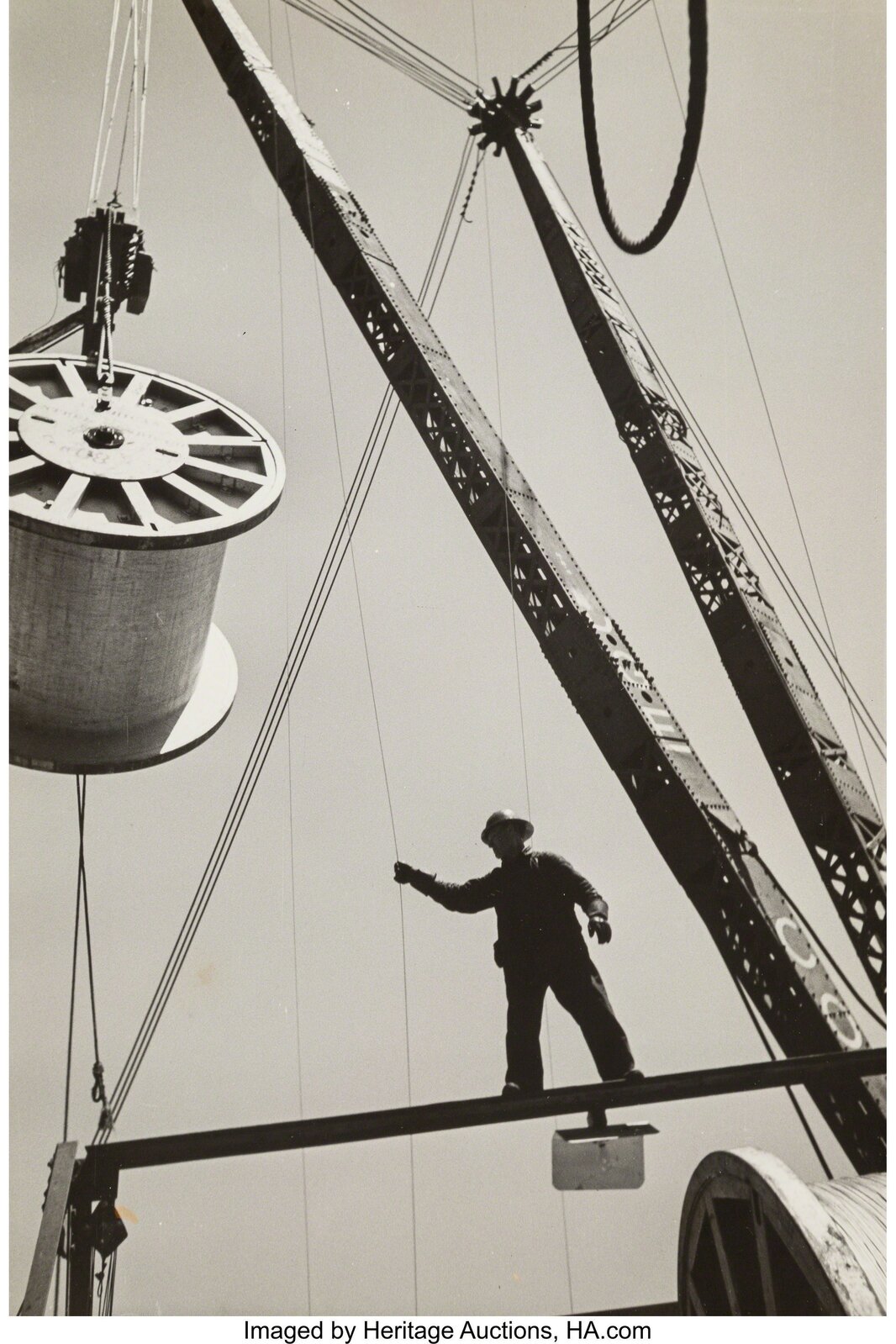 Peter Stackpole | Hoisting a Cable Spool, San Francisco; Untitled; and ...
