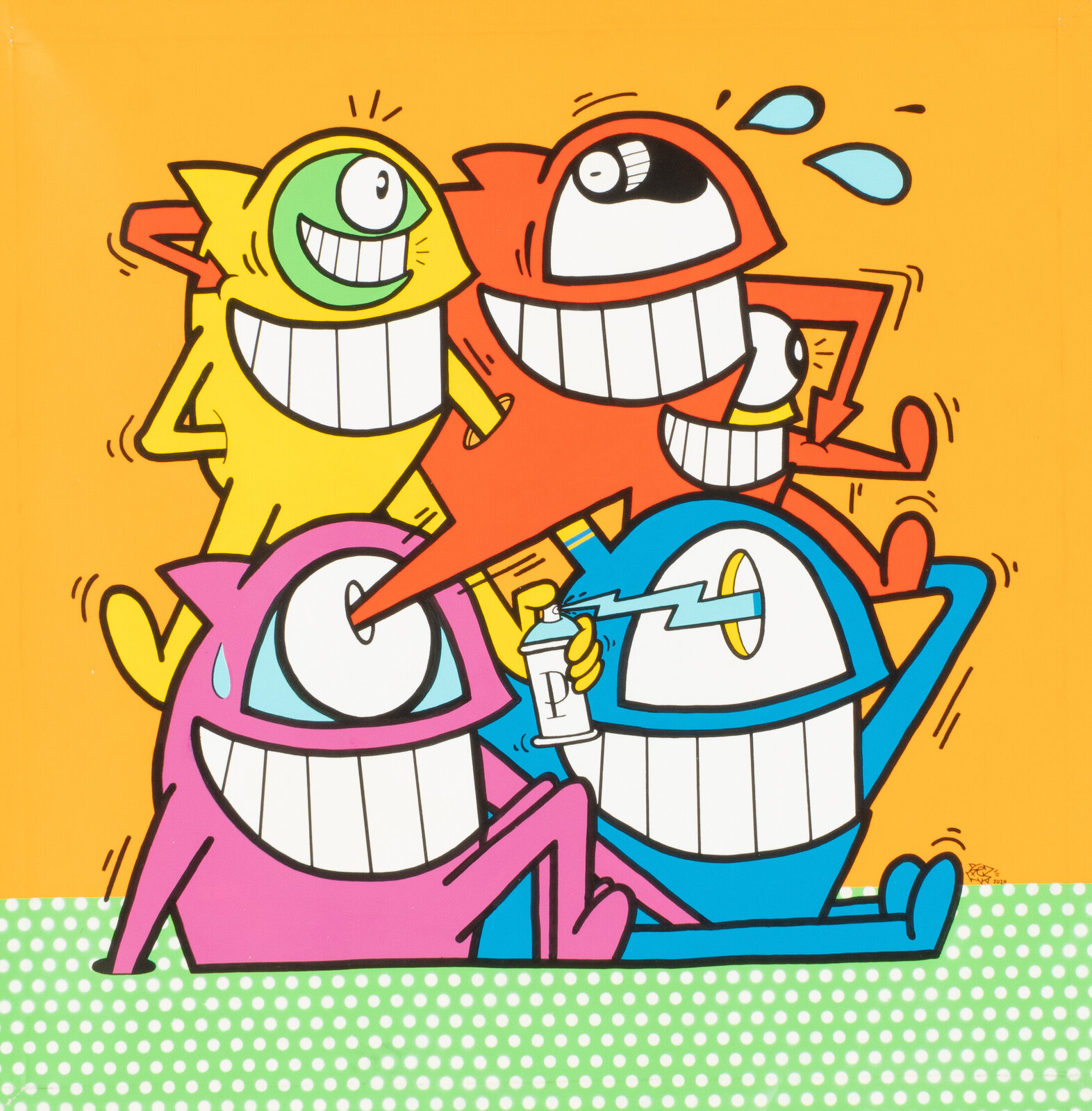 Family Portrait - Orange (2021) by El Pez | Artsy