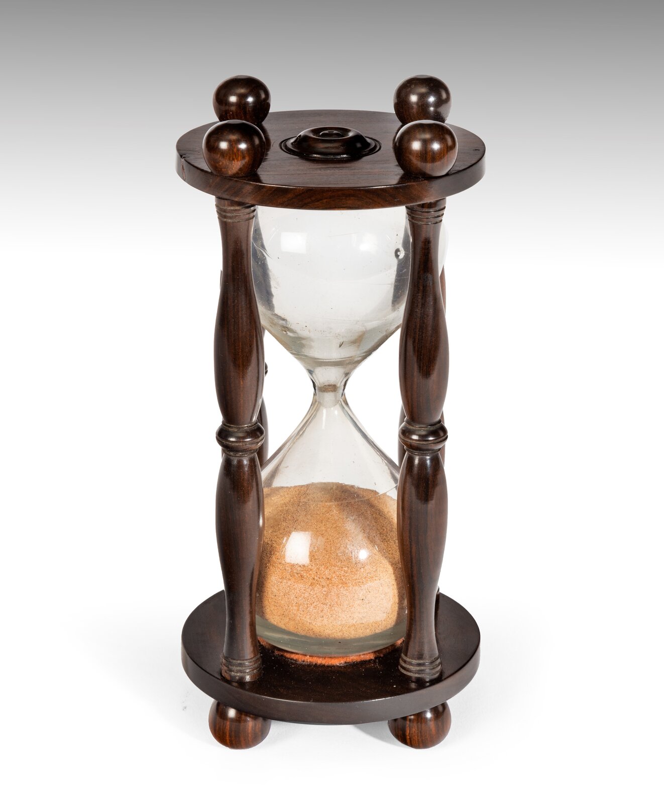 England, 19th century | Regency Sand Timing Glass in Cocus Wood (ca ...
