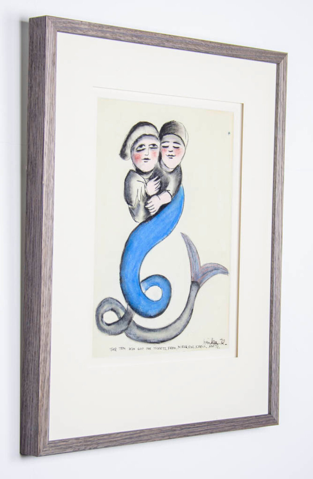 Ron Merboy Mirka Mora | Lovers The Merboy and Mermaid, half boy, half fish (1972 ...