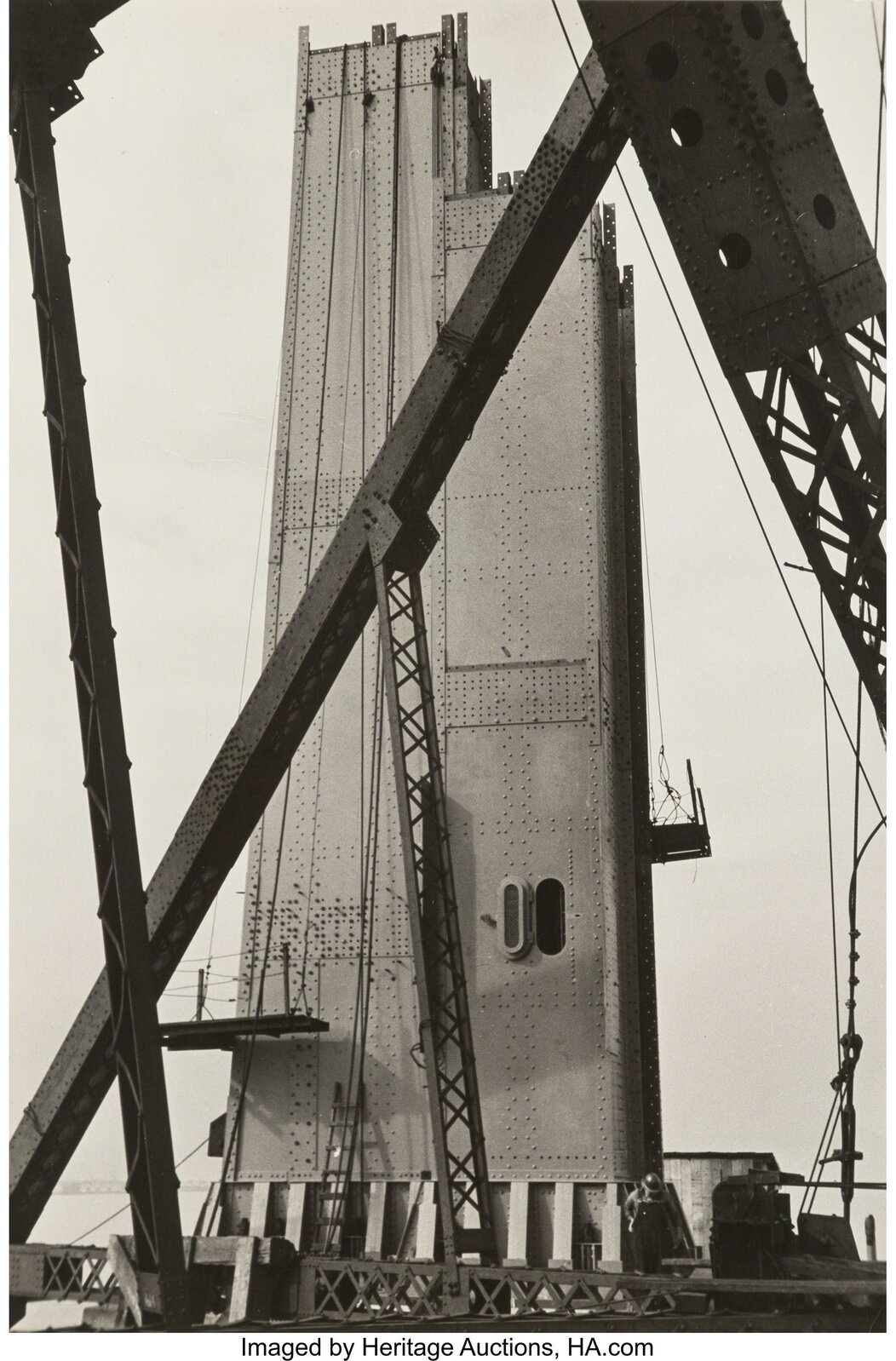 Peter Stackpole | Hoisting a Cable Spool, San Francisco; Untitled; and ...