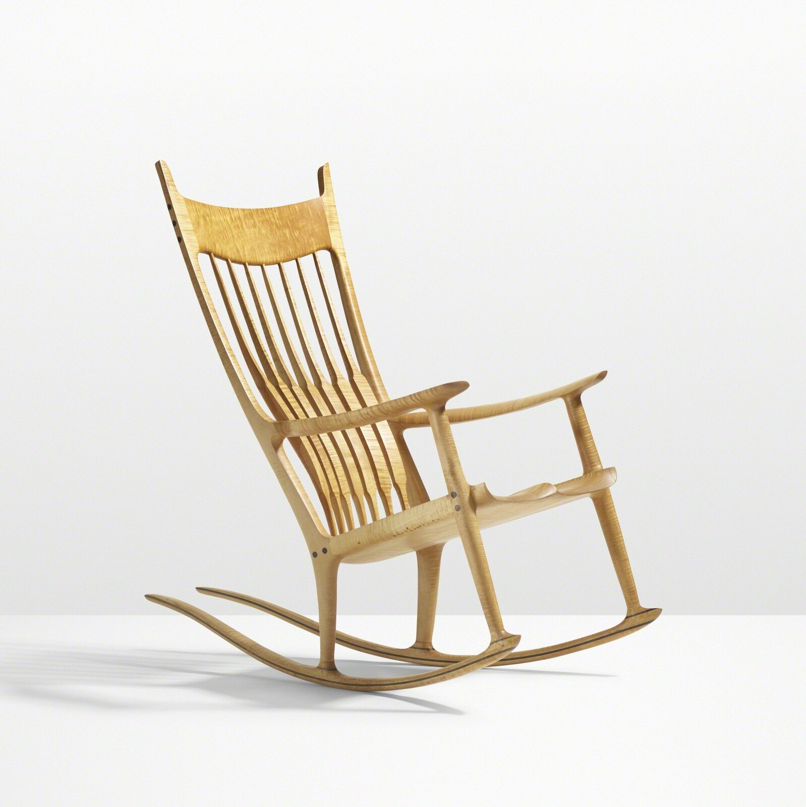 Sam Rocking Chair Exceptional rocking chair (1990) by Sam Maloof | Artsy
