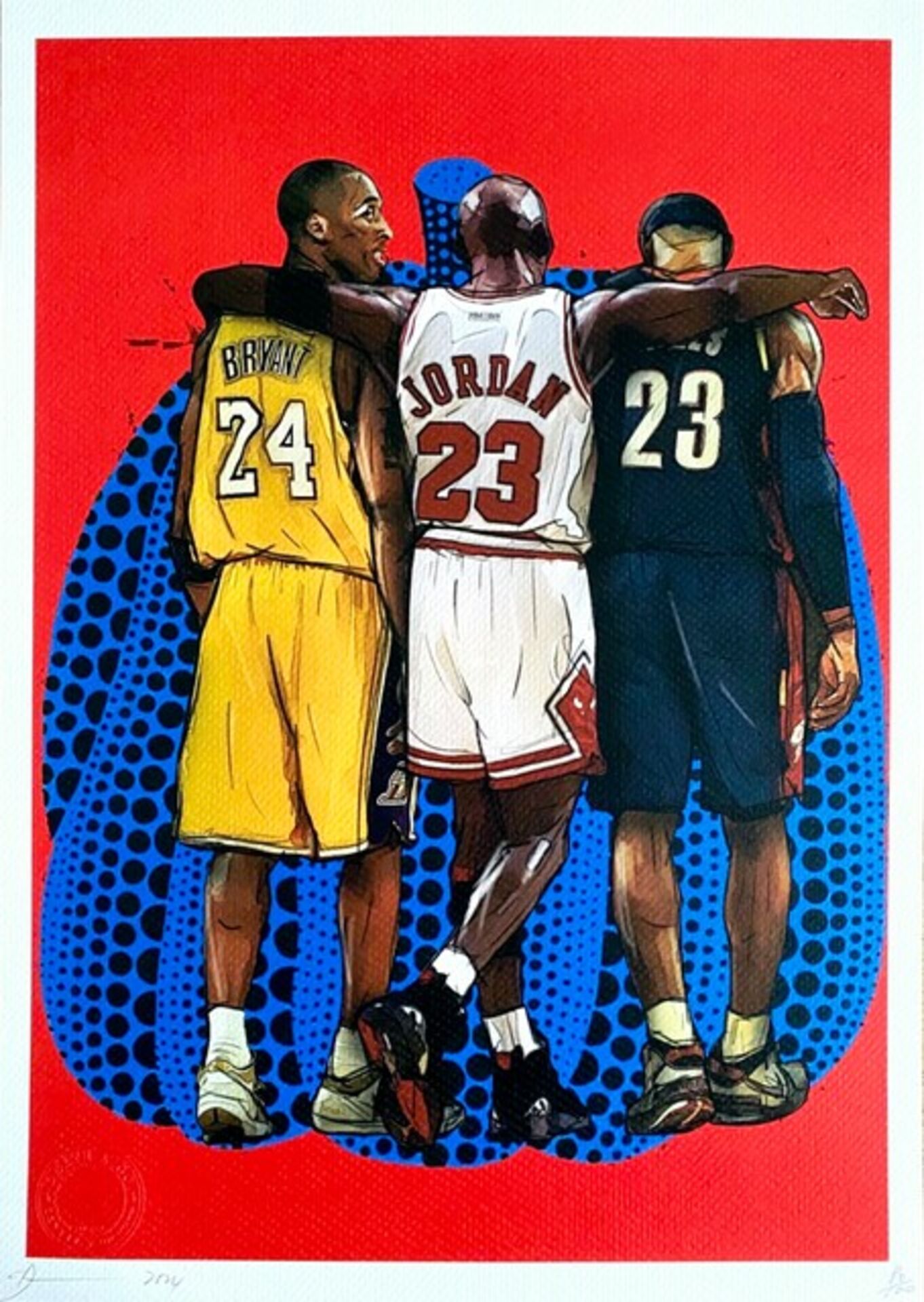 Death NYC Kobe Bryant, Michael Jordan, Lebron James (2024) Artsy
