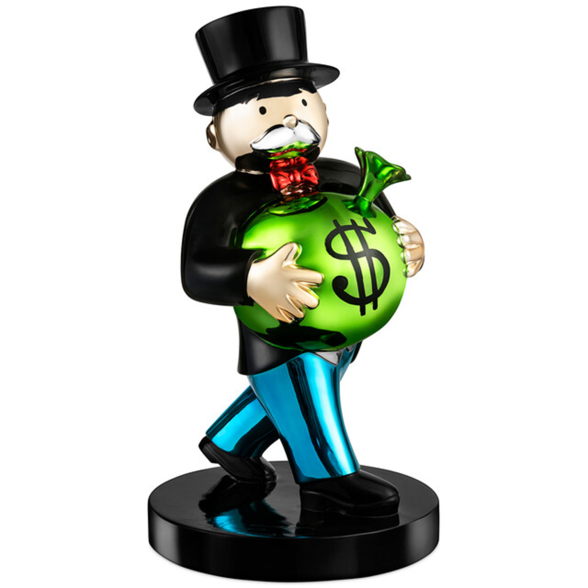 Secure The Money Penny Bag Snapback Hat – 'New Uncle Leader Rich Monopoly Era' Black Cap