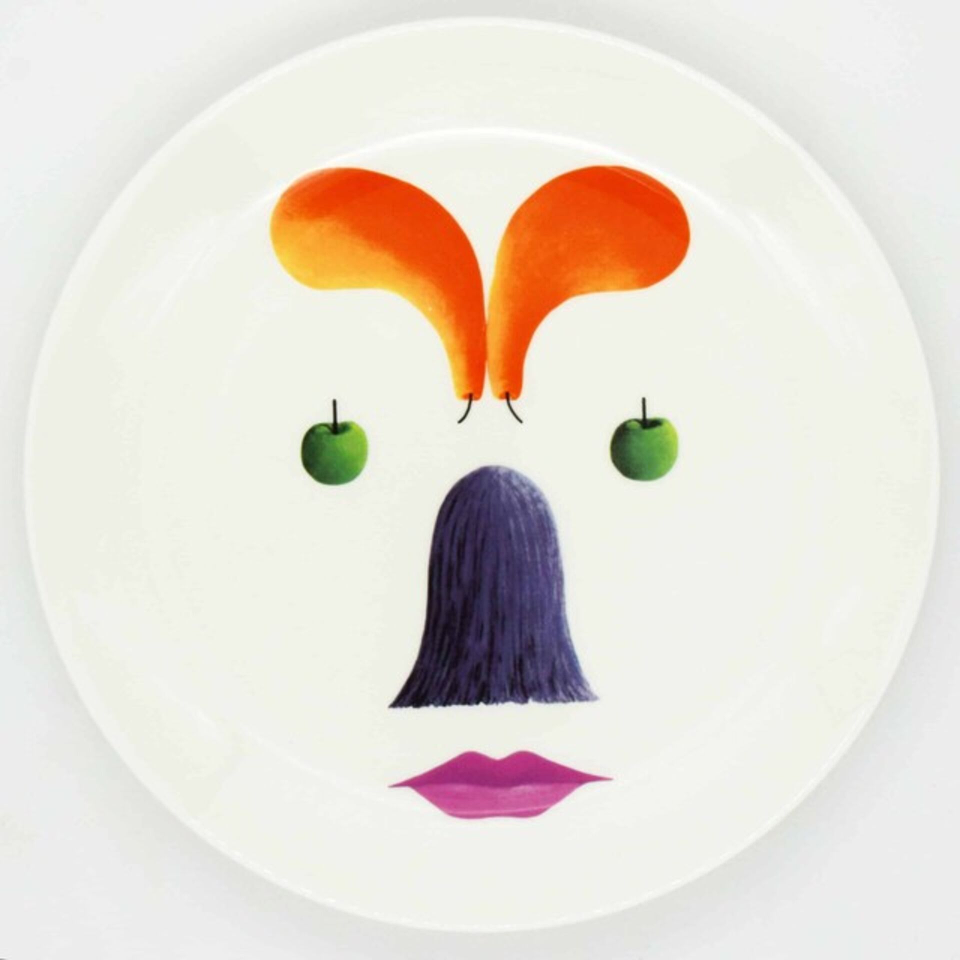 Nicolas Party PARTY DINNER PLATE- GREEN APPLE EYES (2017