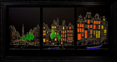 Tonny Baars, ‘Amsterdam by night’, 2022