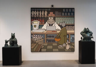 Philippe GELUCK Le Chat au Châtelain, installation view