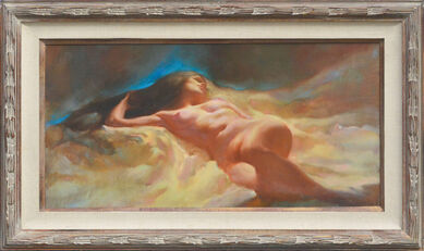 Thomas P. Darro, ‘Reclining Twilight Nude Figurative’, 1990