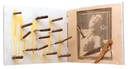 Tableau piège, puces de Montreuil, collection de boîtes Salut Arman by  Daniel Spoerri on artnet