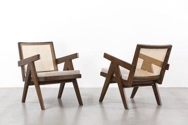 Pierre Jeanneret, ‘Pair of Easy armchairs’, 1952-1956