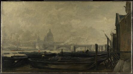 Charles François Daubigny, ‘St Paul's from the Surrey Side’, 1871-1873