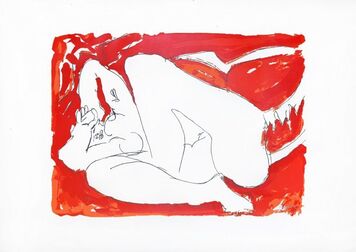 Edouard Pignon, ‘Lying Female Nude’, Late 20th Century