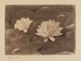 John Henry Hill, ‘Waterlilies’, ca. 1870