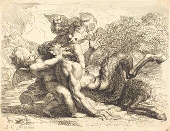 Antoine Coypel, ‘Pan Overcome by Putti’, 1692