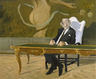 Julio Larraz, ‘The Man with Cubist Head ’, 2018