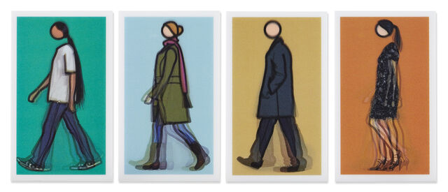 Julian Opie Walking Figures 2010 Artsy julian-opie-walking-figures-2010-artsy