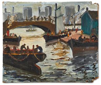 Benito Quinquela Martin, ‘Puente de la Isla Maciel’, 1949