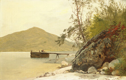 John Frederick Kensett, ‘Landing at Sabbath Day Point’, ca. 1853