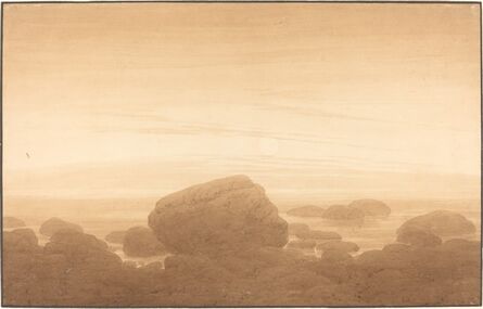 Caspar David Friedrich, ‘Moonrise on an Empty Shore’, 1837/1839
