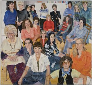 Sylvia Sleigh, ‘AIR Group Portrait’, 1977