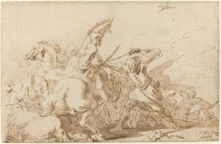 Johann Wilhelm Baur, ‘A Battle between Oriental Cavalry and Soldiers’, 1636