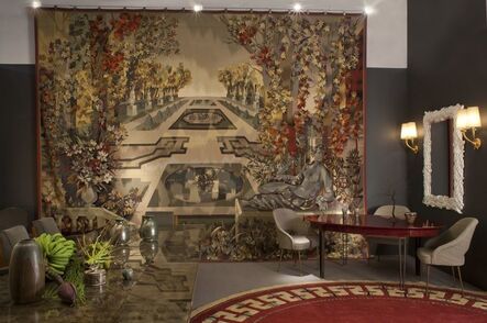 Maison Leleu, ‘"Jardin à la Française" A monumental Aubusson Tapestry Designed by Camille Hilaire (1916-2004) and executed by  Atelier Pinton Frères, Aubusson’, 1957