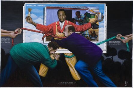 Chéri Samba, ‘Une Peinture à Défendre (A Painting to Defend)’, 1993