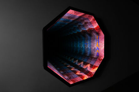 LED 'portals' by anthony james immerse viewers in a light matrix