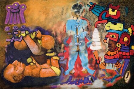 Aubrey Williams, ‘Maya Ritual V (Olmec Maya series)’, 1984